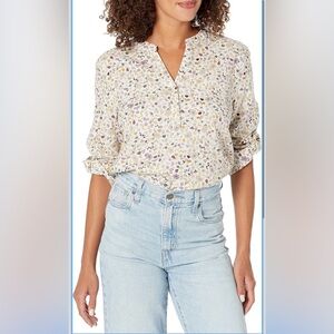 ❤️Floral Print Cream Blouse